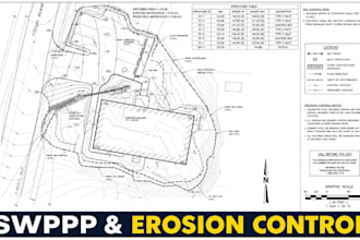 create stormwater management swppp drainage and grading plans
