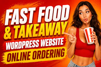 create a fast food and takeaway wordpress website with online ordering