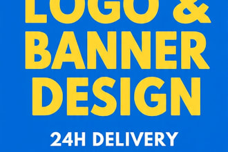 iwill design modern logo and banner for youtube,facebook