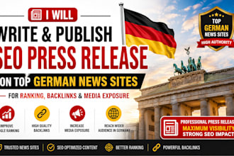 write and publish germany press release on german news media