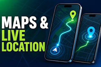 add google maps mapbox and live location to your mobile app