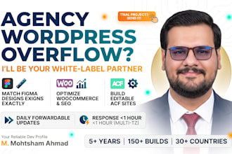 be your white label wordpress developer for agency overflow