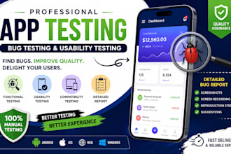 do manual QA testing, bug testing