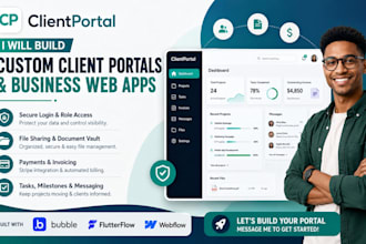 build a custom client portal or business web app portal website