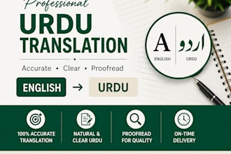 write and translate urdu content professionally