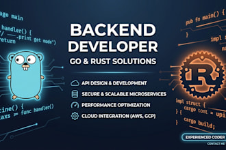 build scalable backend microservices in go or rust
