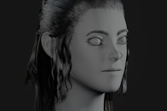create realistic 3d metahuman hair groom unreal engine hair 3d character hair