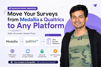 migrate your surveys from medallia and qualtrics to any survey platform