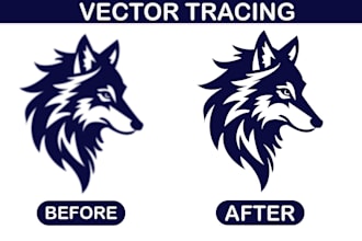 vector tracing, convert raster image or logo into vector
