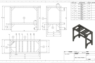 create 3d steel weldments and structural cad models for fabrication