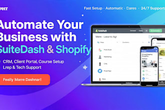 setup branded suitedash CRM client portal for your business