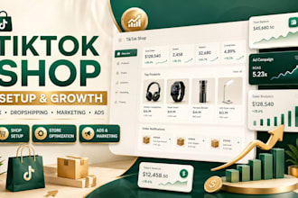 set up and fix your tiktok shop dropshipping with marketing and ads