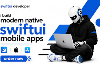 do custom  ios mobile apps in swift swiftui for iphone ipad and apple watch