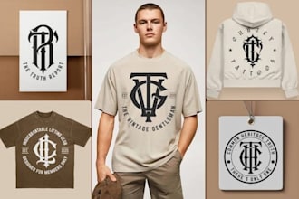 develop logo and brand identity for fashion brand