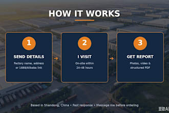 visit and verify any factory in shandong china, real photos and video rep