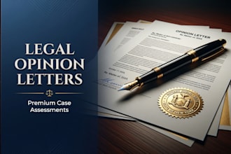 draft a premium legal opinion letter and case assessment as US attorney