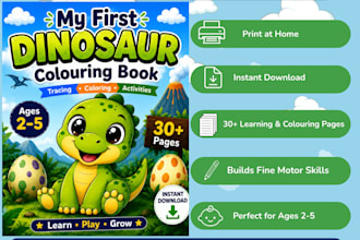 design a fun coloring and activity book for kids