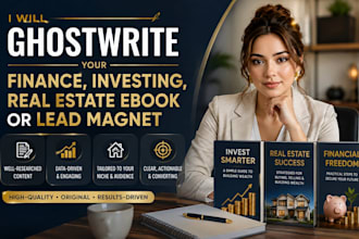 ghostwrite your finance investing real estate ebook or lead magnet