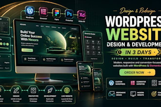 design a wordpress website with premium design