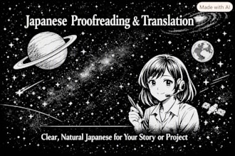 translate  english to japanese by native japanese