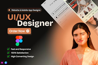 create professional figma UI UX design for web and mobile app