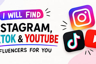 research instagram pages and influencers for marketing