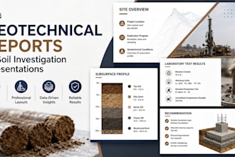 redesign geotechnical reports and soil investigation presentations