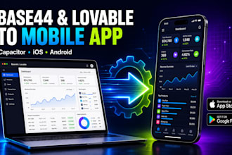 convert your base44 or lovable app to ios and android using capacitor