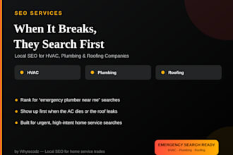 do local SEO for hvac, plumbing, and roofing companies