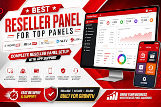 best reseller panel for strong8k, mega ott, king365, sltv, lion ott with app