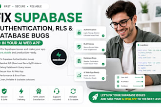 fix supabase authentication rls and database bugs in your ai web app