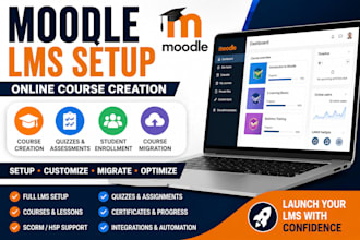 moodle lms setup online course implementation for coaches educators, businesses