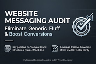 audit your website messaging and eliminate copycat brand structures