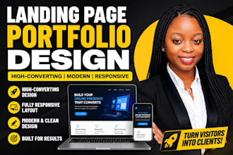 design a professional landing page