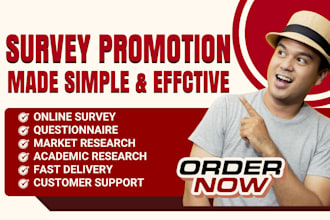 gather real survey respondents to fill online survey with promotion
