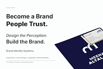 design strategic brand identity logo and brand guidelines