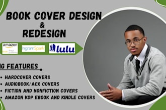 design, redesign amazon kdp book cover, ebook, paperback book cover, kindle book