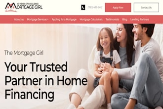 design wix mortgage broker website home loan mortgage finance lender website