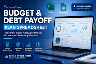create a personalized budget and debt payoff plan