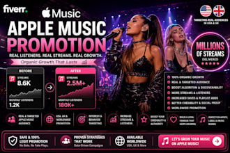 run organic apple music marketing promotion for apple music