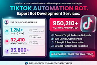 build an automated social media marketing bot, advance live streaming bot
