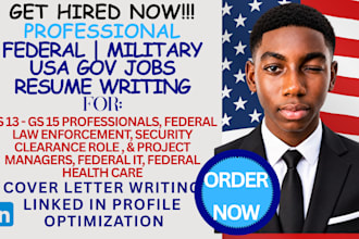 craft ats federal resume, executive CV, and  linkedin for targeted roles