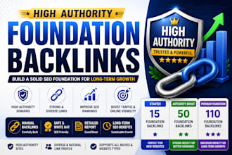 build high authority foundation backlinks for your website SEO
