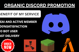 promote your gaming discord server, fivem, rust, dayz, minecraft promotion