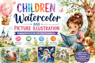 create captivating picture book illustration and childrens book art