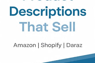 write SEO amazon product description and shopify listing