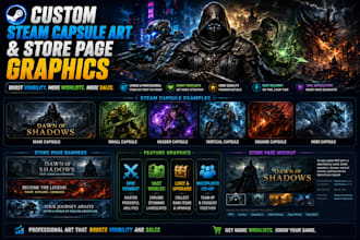 create custom steam capsule art steam capsule store page graphics