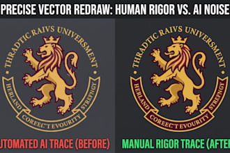 trace, convert or vectorise logo and graphics to clean vector