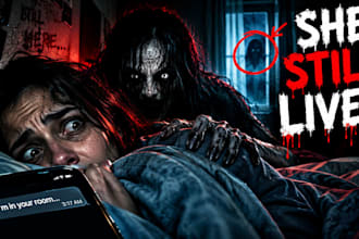 design viral gaming and horror youtube thumbnails