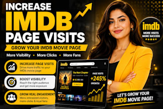 increase imdb page visit imdb promotion grow imdb movie page